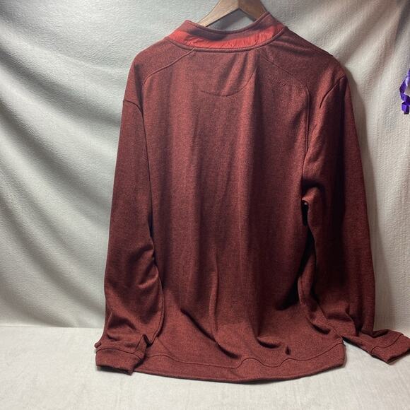 Johnnie-O Rust red 1/4 zip pullover size Extra Extra Large - Picture 4 of 4